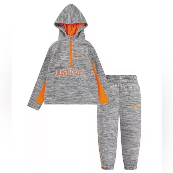 Nike Other - Toddler Boy Nike Therma Fleece Half-Zip Hoodie & Jogger Set Size 5/Small